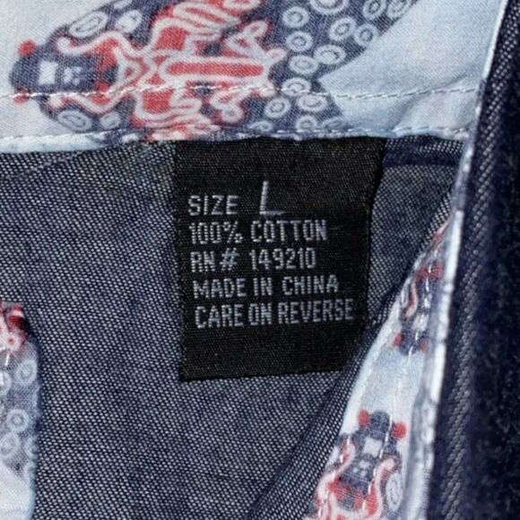 Rock Roll n Soul Western Style Button Down Shirt Men's Large (L) - Picture 3 of 7